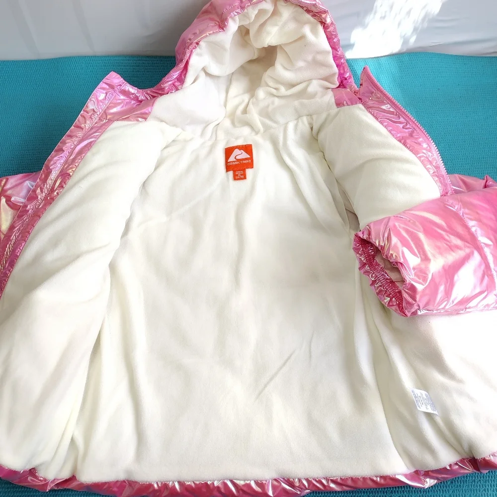 NWT Ozark Trail Girls Winter Puffer Jacket Fleece Lined XL (14-16)